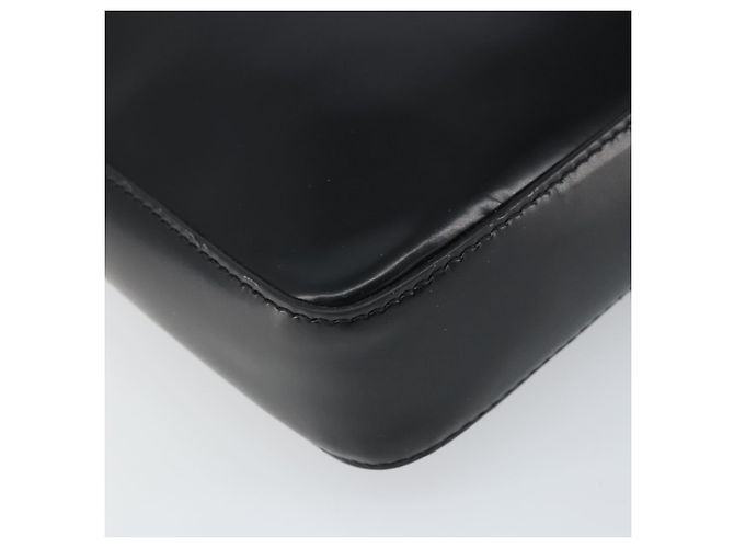 Borsa a spalla VERSACE in pelle verniciata nera Auth BA9919 Nero - vista 14