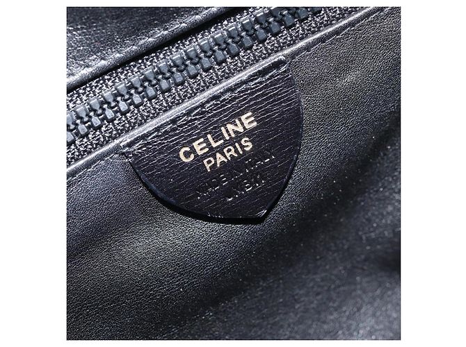 Borsa a Spalla CÉLINE Circle in Pelle Nera e Oro Auth 171411V Nero D'oro - vista 19