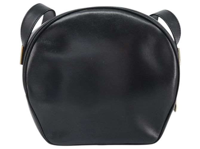 Borsa a Spalla CÉLINE Circle in Pelle Nera e Oro Auth 171411V Nero D'oro - vista 2