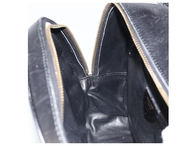 Borsa a Spalla CÉLINE Circle in Pelle Nera e Oro Auth 171411V Nero D'oro - vista 21