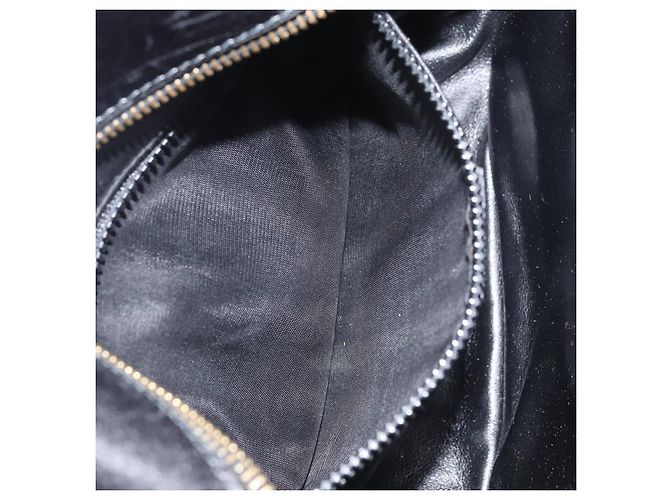 Borsa a Spalla CÉLINE Circle in Pelle Nera e Oro Auth 171411V Nero D'oro - vista 23