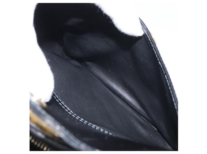 Borsa a Spalla CÉLINE Circle in Pelle Nera e Oro Auth 171411V Nero D'oro - vista 24