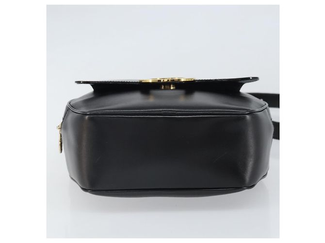 Borsa a Spalla CÉLINE Circle in Pelle Nera e Oro Auth 171411V Nero D'oro - vista 5