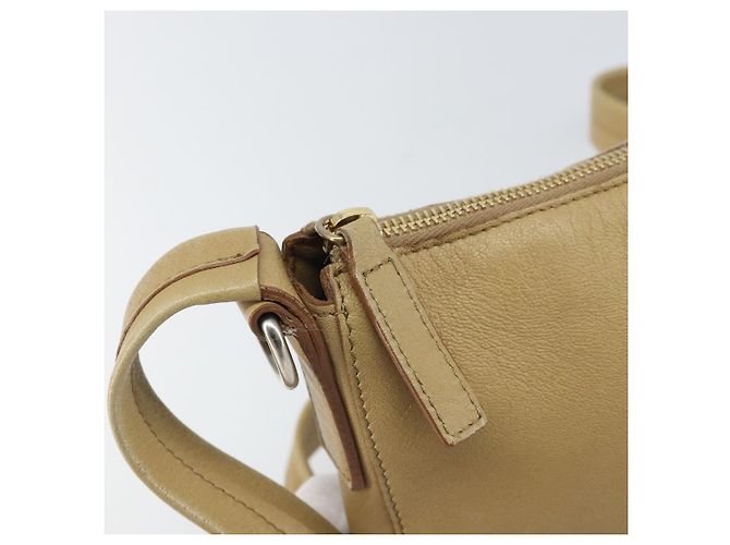 Céline Borsa a Spalla in Pelle Beige Auth BA9900 - vista 10