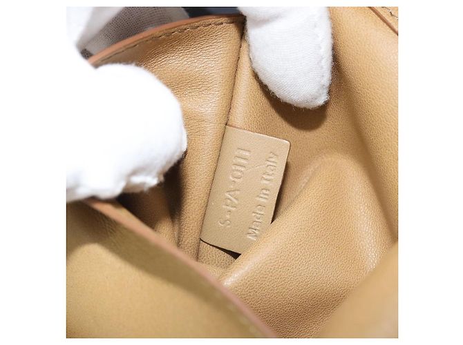 Céline Borsa a Spalla in Pelle Beige Auth BA9900 - vista 12