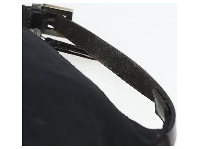 FENDI Zucca Canvas Handtasche Schwarz Silber Auth 166172 - Ansicht 14