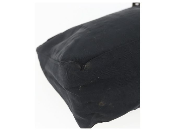 FENDI Zucca Canvas Handtasche Schwarz Silber Auth 166172 - Ansicht 17