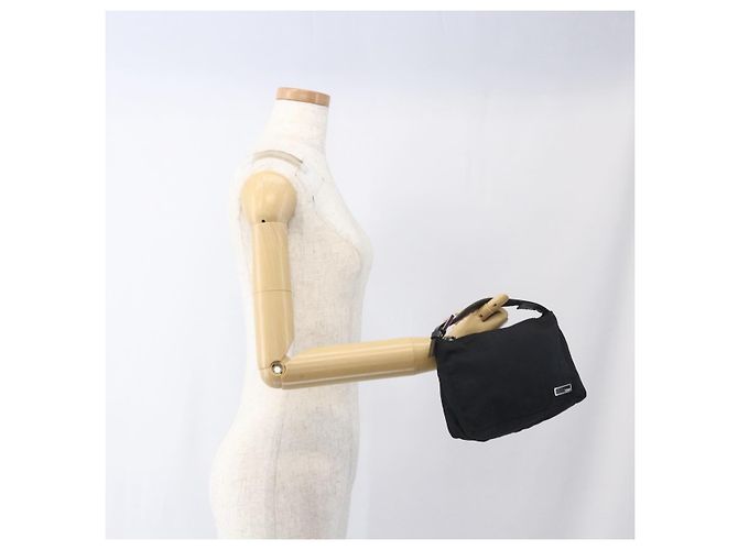 FENDI Zucca Canvas Handtasche Schwarz Silber Auth 166172 - Ansicht 20