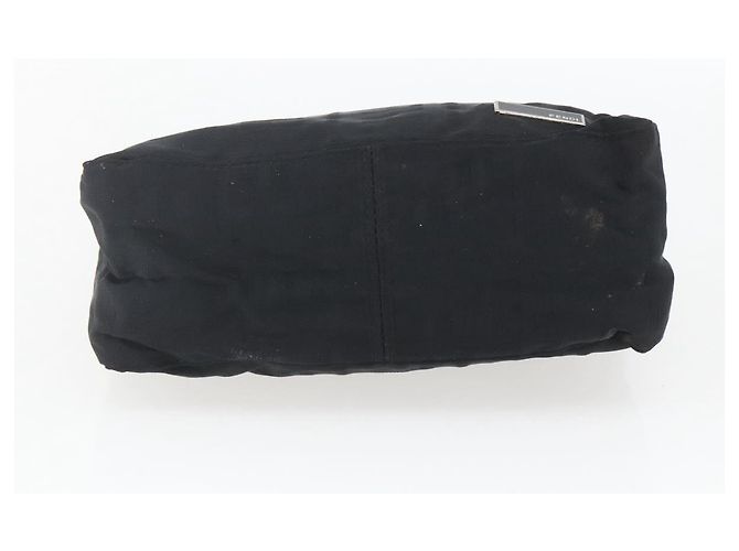 FENDI Zucca Canvas Handtasche Schwarz Silber Auth 166172 - Ansicht 5