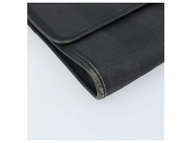 Pequin Bolsa de Ombro em Lona Pecan FENDI Preta Auth ep13179 Preto - vista 9
