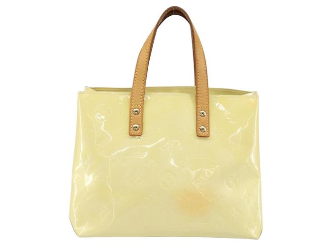 LOUIS VUITTON Monogram Vernis Reade PM Borsa a Mano Grigia M91145 LV Auth ep13110 Grigio - vista 2