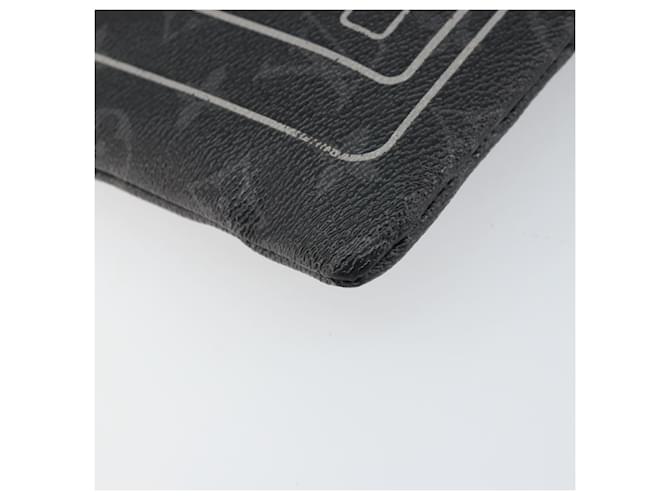 CUSTODIA PER IPHONE LOUIS VUITTON Monogram Eclipse Fragment M64449 LV Auth 159835 Monogramma - vista 14