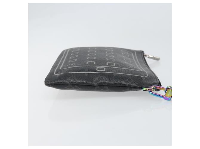 CUSTODIA PER IPHONE LOUIS VUITTON Monogram Eclipse Fragment M64449 LV Auth 159835 Monogramma - vista 3