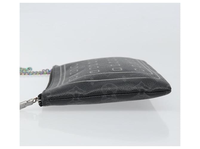 CUSTODIA PER IPHONE LOUIS VUITTON Monogram Eclipse Fragment M64449 LV Auth 159835 Monogramma - vista 4