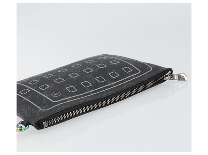 CUSTODIA PER IPHONE LOUIS VUITTON Monogram Eclipse Fragment M64449 LV Auth 159835 Monogramma - vista 5