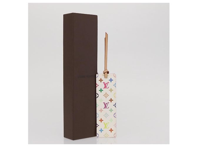LOUIS VUITTON Lesezeichen Kadu Monogramm Multicolor M99196 LV Auth 163475V Weiß - Ansicht 12