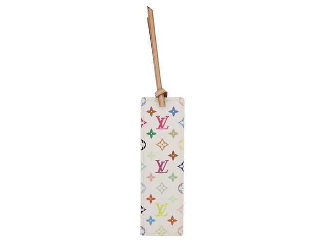 LOUIS VUITTON Lesezeichen Kadu Monogramm Multicolor M99196 LV Auth 163475V Weiß - Ansicht 13