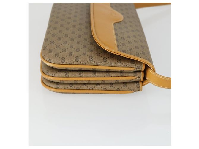 Gucci Borsa a Spalla Micro GG Supreme PVC Beige Oro 004 106 0024 Auth BA10006 D'oro - vista 3