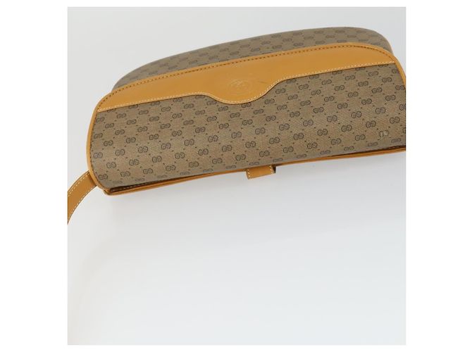 Gucci Borsa a Spalla Micro GG Supreme PVC Beige Oro 004 106 0024 Auth BA10006 D'oro - vista 6