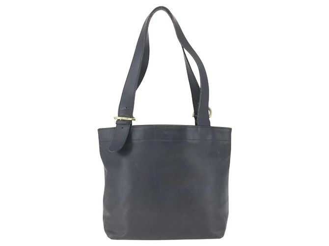 Coach Borsa Tote in Pelle Nera e Oro Auth am9267 Nero D'oro - vista 13