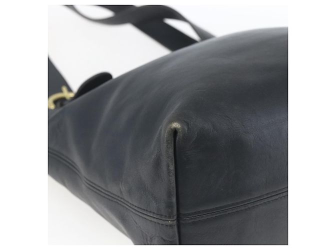 Coach Borsa Tote in Pelle Nera e Oro Auth am9267 Nero D'oro - vista 14