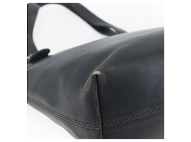 Coach Borsa Tote in Pelle Nera e Oro Auth am9267 Nero D'oro - vista 16