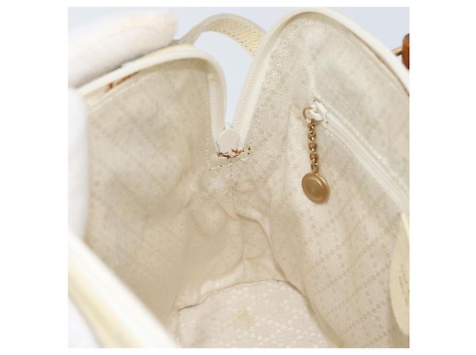 Borsa a mano GUCCI Bamboo Suede 2 vie Beige Oro 000 2865 0290 Auth ep13200 D'oro - vista 22