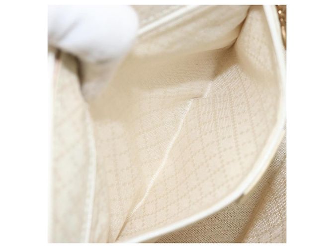 Borsa a mano GUCCI Bamboo Suede 2 vie Beige Oro 000 2865 0290 Auth ep13200 D'oro - vista 24