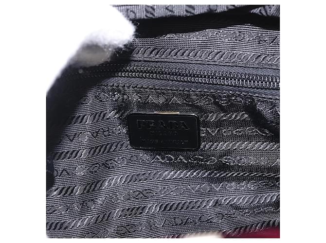 PRADA Borsa a Mano Velluto Viola Argento Auth bs33182 Porpora - vista 17