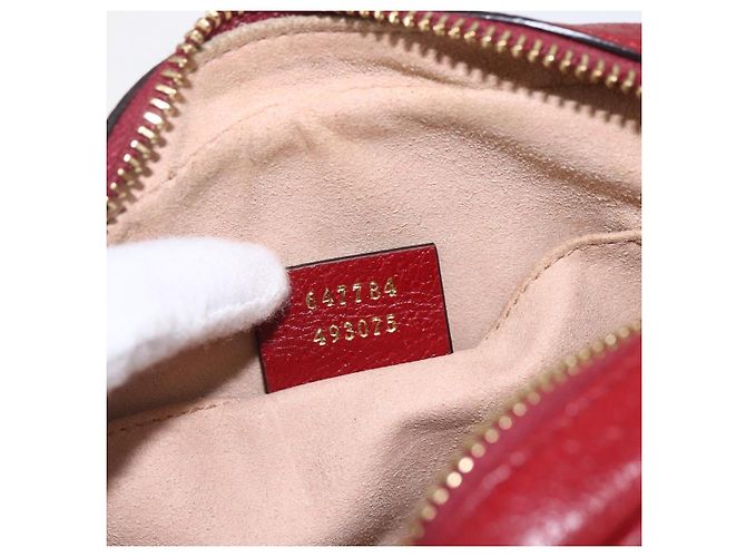 GUCCI GUCCI �~ Borsa Micro GG Supreme Doraemon PVC Beige Oro 647784 Auth 149862SM D'oro - vista 11