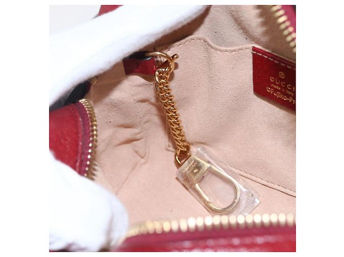GUCCI GUCCI �~ Borsa Micro GG Supreme Doraemon PVC Beige Oro 647784 Auth 149862SM D'oro - vista 19