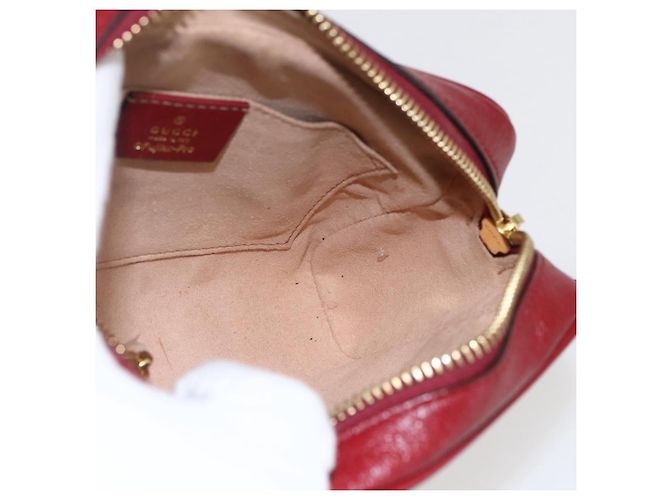 GUCCI GUCCI �~ Borsa Micro GG Supreme Doraemon PVC Beige Oro 647784 Auth 149862SM D'oro - vista 20