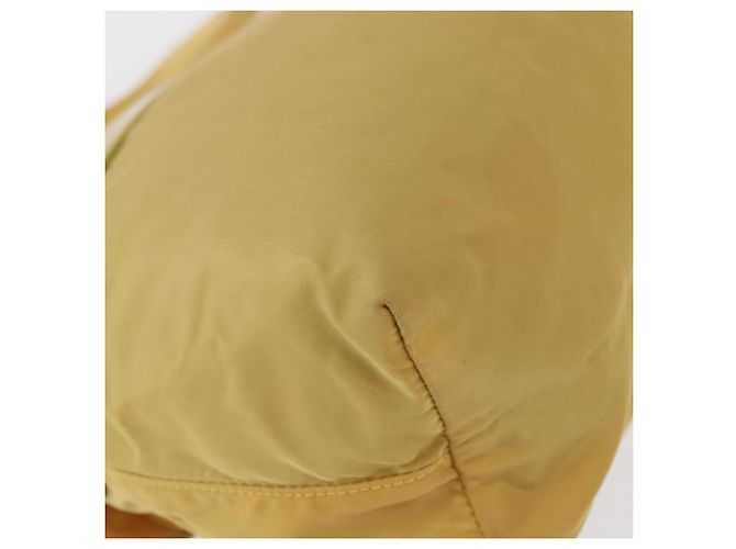 Borsa a Spalla PRADA in Nylon Gialla Argento Autentica 166691 Giallo - vista 15