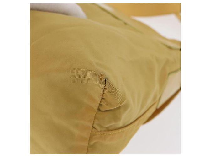 Borsa a Spalla PRADA in Nylon Gialla Argento Autentica 166691 Giallo - vista 16