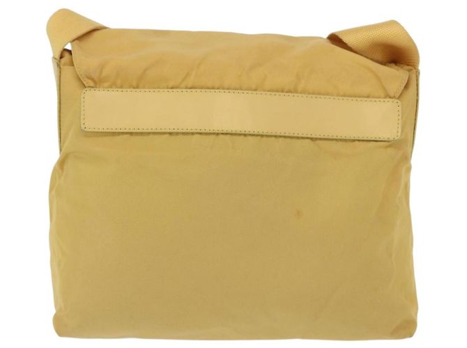 Borsa a Spalla PRADA in Nylon Gialla Argento Autentica 166691 Giallo - vista 2