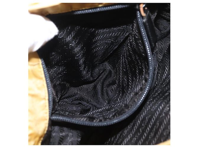 Borsa a Spalla PRADA in Nylon Gialla Argento Autentica 166691 Giallo - vista 23