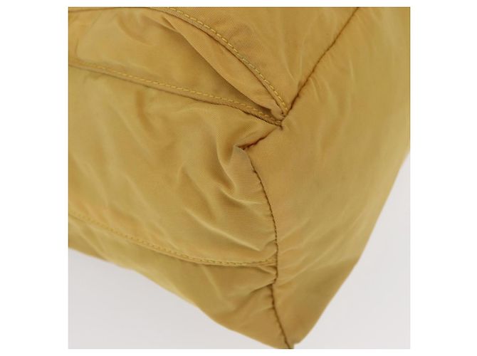 Borsa a Spalla PRADA in Nylon Gialla Argento Autentica 166691 Giallo - vista 8