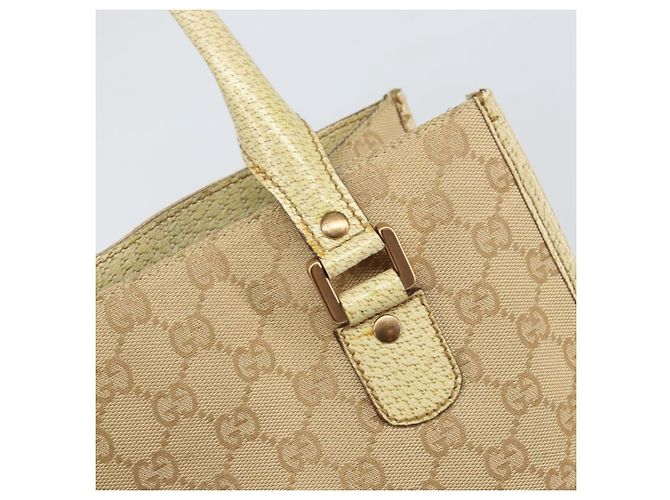 GUCCI GG Canvas Tote Bag Beige Gold 124261 Auth ep13162 - Ansicht 10
