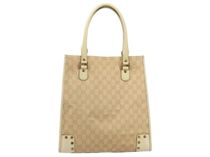 GUCCI GG Canvas Tote Bag Beige Gold 124261 Auth ep13162 - Ansicht 13