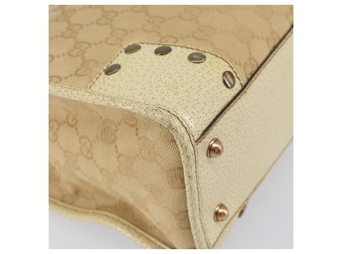 GUCCI GG Canvas Tote Bag Beige Gold 124261 Auth ep13162 - Ansicht 15