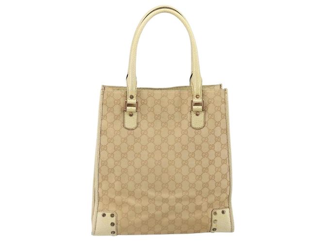 GUCCI GG Canvas Tote Bag Beige Gold 124261 Auth ep13162 - Ansicht 2