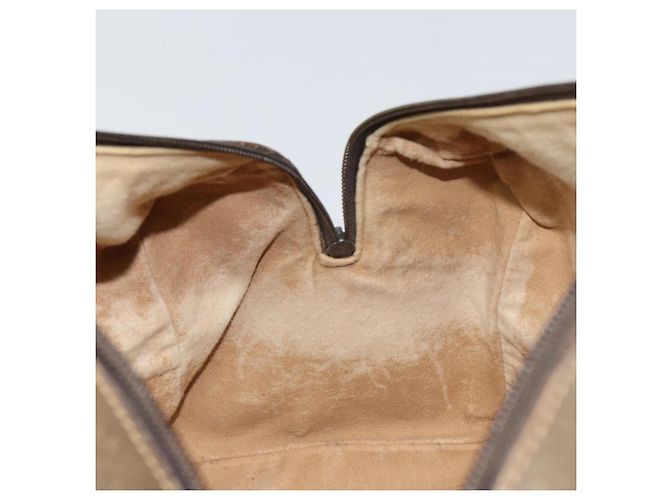 Gucci Borsa Boston GG Plus Supreme in PVC beige e oro Auth 166725 D'oro - vista 19