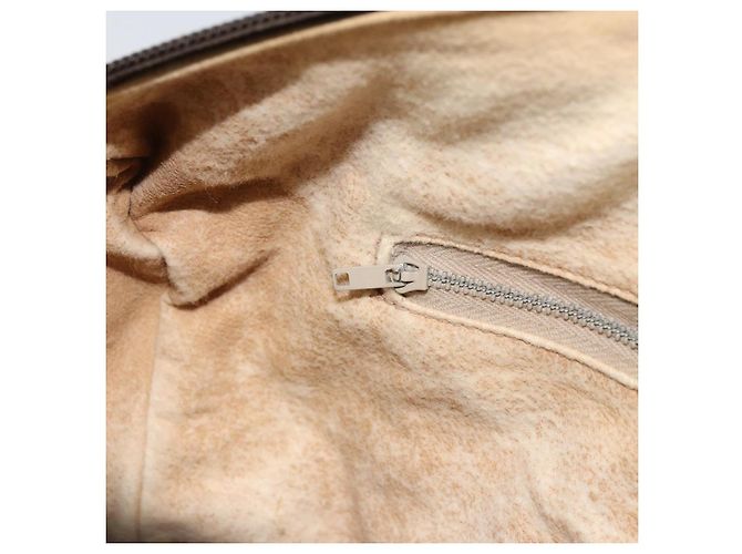 Gucci Borsa Boston GG Plus Supreme in PVC beige e oro Auth 166725 D'oro - vista 21