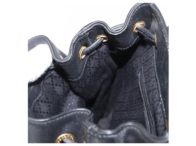 Zaino in Pelle Gucci Bamboo Nero Oro 003 2058 0030 Auth gh1708 - vista 22