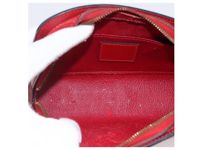 LOUIS VUITTON Pochette Epi Dauphine PM Rosso Castigliano M48447 LV Auth ka2148 - vista 10