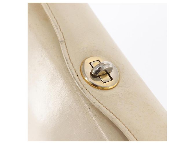 Gucci Handtasche aus Leder in Weiß und Silber Auth ep13227 - Ansicht 10