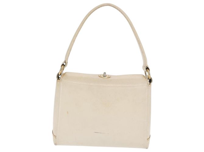 Gucci Handtasche aus Leder in Weiß und Silber Auth ep13227 - Ansicht 2