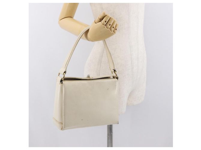 Gucci Handtasche aus Leder in Weiß und Silber Auth ep13227 - Ansicht 24