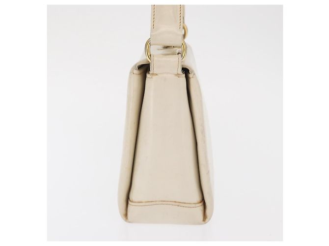 Gucci Handtasche aus Leder in Weiß und Silber Auth ep13227 - Ansicht 4