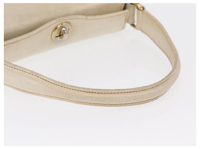 Gucci Handtasche aus Leder in Weiß und Silber Auth ep13227 - Ansicht 7